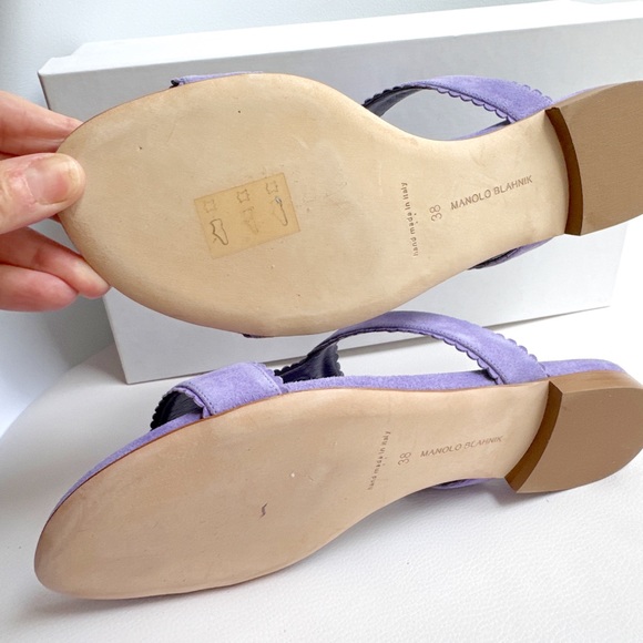 Manolo blahnik - violet suede